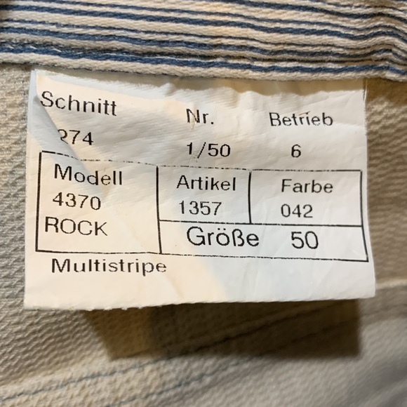 Alberto Mens White/Blue/Gray Multistripe Pants - Picture 9 of 9